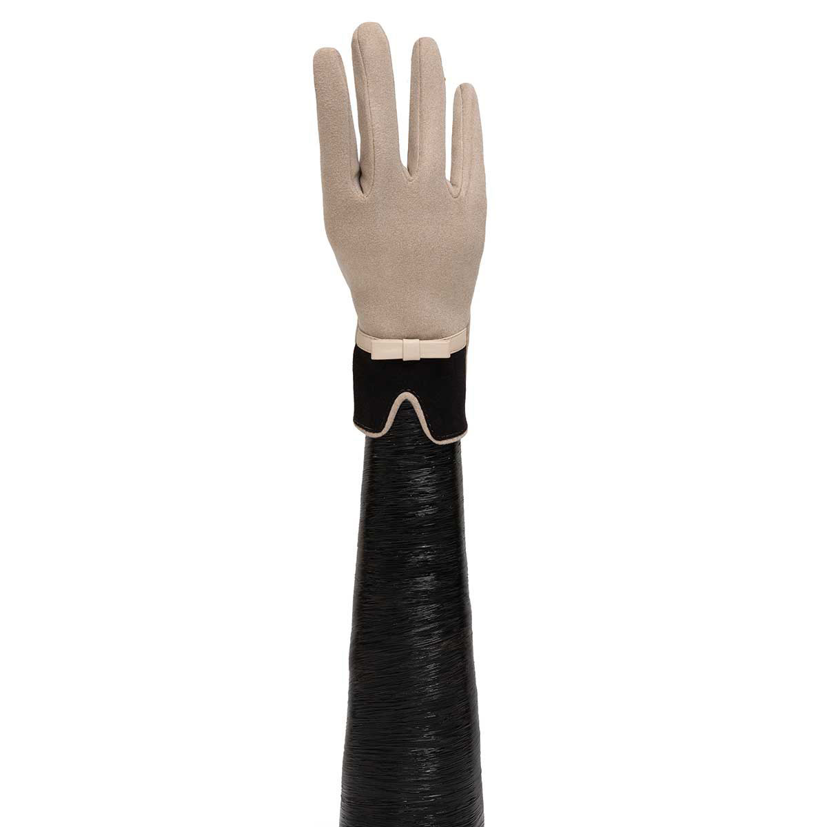 GLOVES TWO-TONE CREAM/BLACK