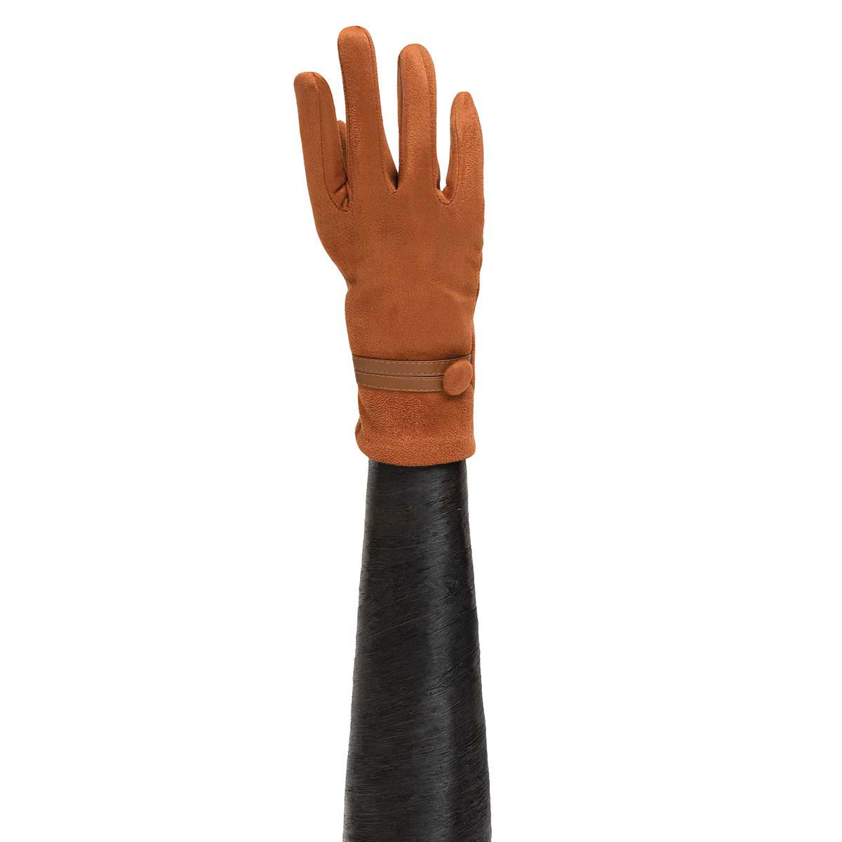 PUMPKIN GLOVES WITH STRAP AND BUTTON