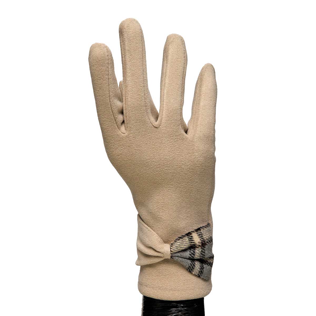 GLOVES TEXTING BEIGE