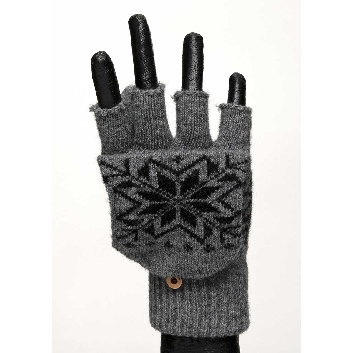 GLOVES / MITTENS DK GREY - Click Image to Close