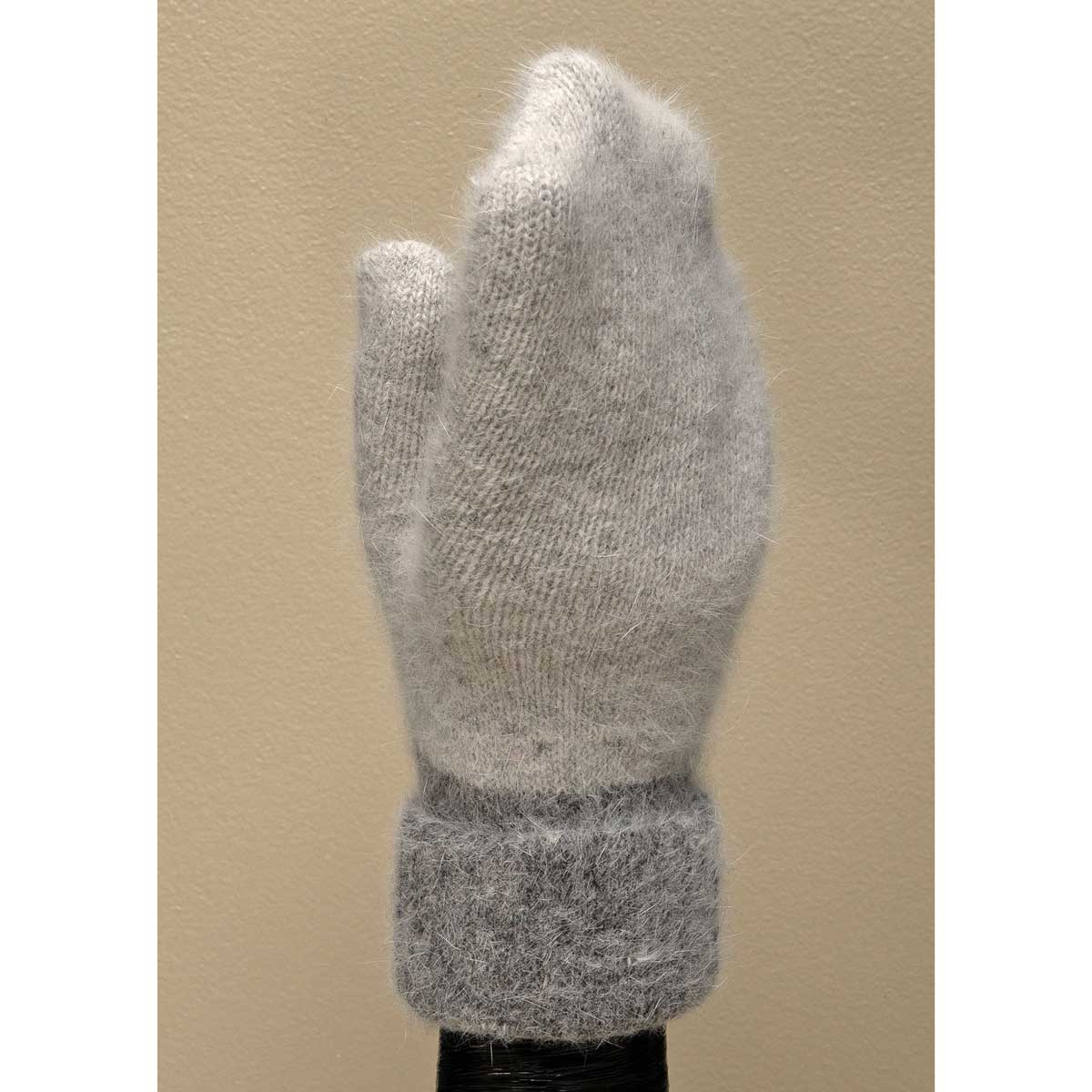 MITTENS FUZZY LIGHT GREY