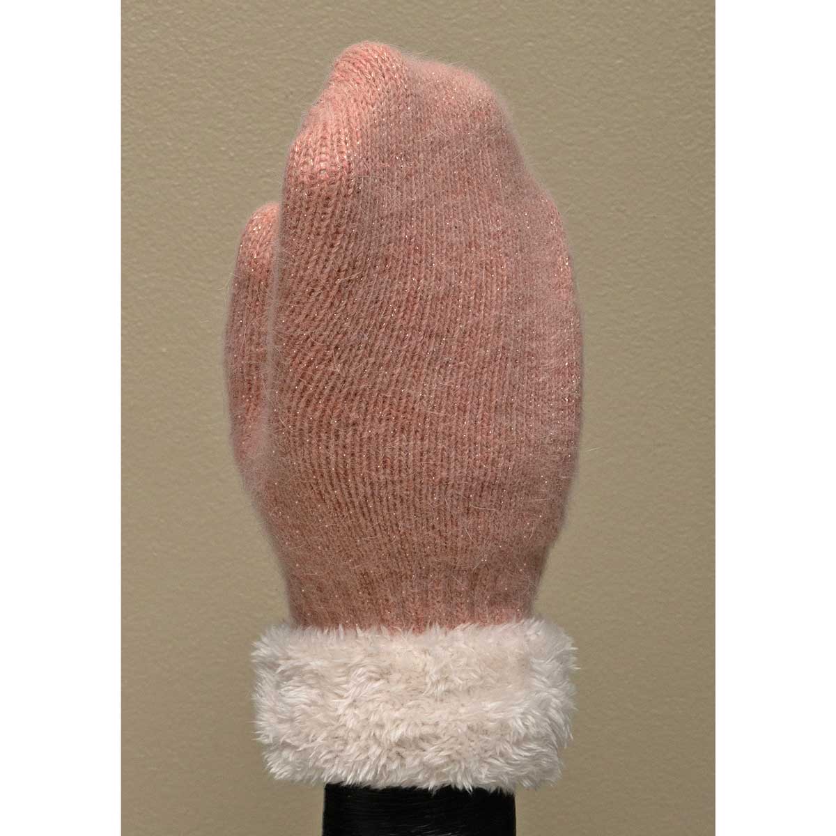 MITTENS KNIT PINK