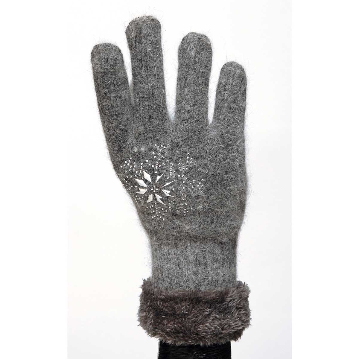 GLOVES FUZZY GREY